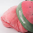 Подушка-плед муфта кругла Кавун рожевий, фото 6