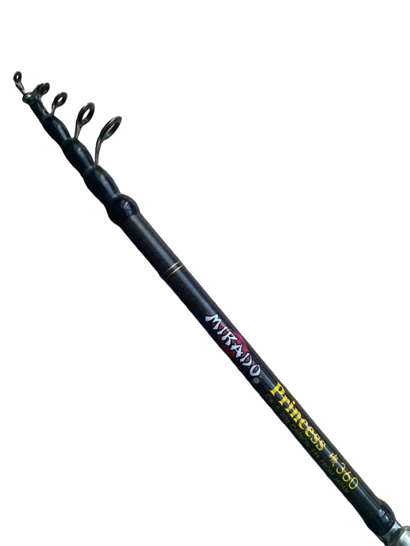 Укороченная Поплавочная удочка Mikado Princess 3.6 м с кольцами тест 5 ...