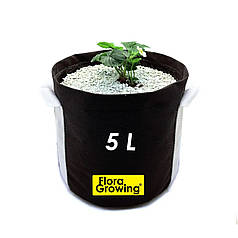 Агротекстильний горщик Grow Bag 5 л 20х20 см посилений