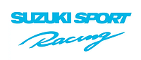 Виниловая наклейка на авто - SUZUKI SPORT RACING размер 30 см