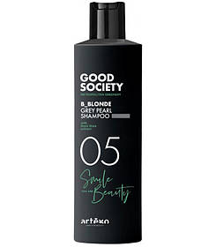 Шампунь відтіночний Artego Good Society 05 B-Blonde Grey Pearl Shampoo з попелясто-сірою пігментацією 250 мл