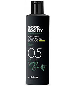 Шампунь відтіночний Artego Good Society 05 B-Blonde Green No Red Shampoo зі світло-зеленою пігментацією 250 мл