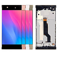 Дисплей Sony G3412, G3416, G3426, G3421, G3423 Xperia XA1 Plus Dual с сенсором (тачскрином) розовый с рамкой