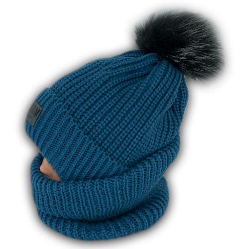 Детский комплект - шапка и шарф для мальчика