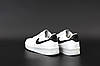 Жіночі кросівки Nike Air Force 1 W White Black весняне жіноче взуття Найк білі низькі шкіряні, фото 4