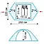 Двомісні намети, намети 2-місцеві, туристичні намети 2-х місцеві колір синій, фото 5