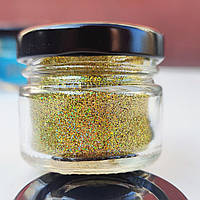 Гліттер "Золото хамелеон світле" 226, розмір часток дрібний 0,1 мм. Уп. 25мл