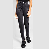 Жіночі джинси Fashion Denim Slim, вузькі, з високою талією, чорний, розмір 28
