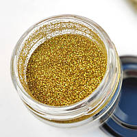 Гліттер "Золото хамелеон насичене" 227, розмір часток дрібний 0,1 мм. Уп. 25мл