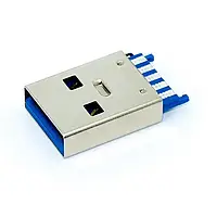 Штекер USB 3.0 тип А, монтажний