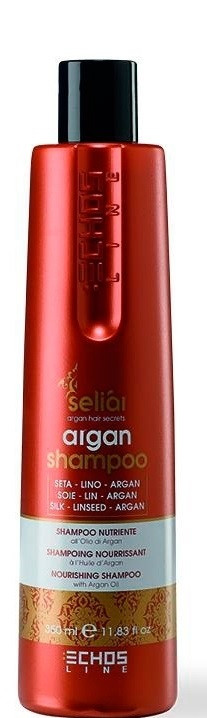 Шампунь з аргановим маслом, шампунь відновлювальний для волосся ECHOSLINE Seliar Argan Shampoo,350мл