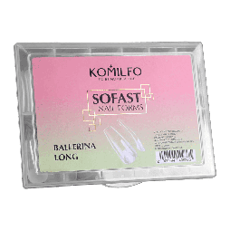 Гелеві типи Komilfo SoFast Nail Forms,Ballerina Long. 240 шт