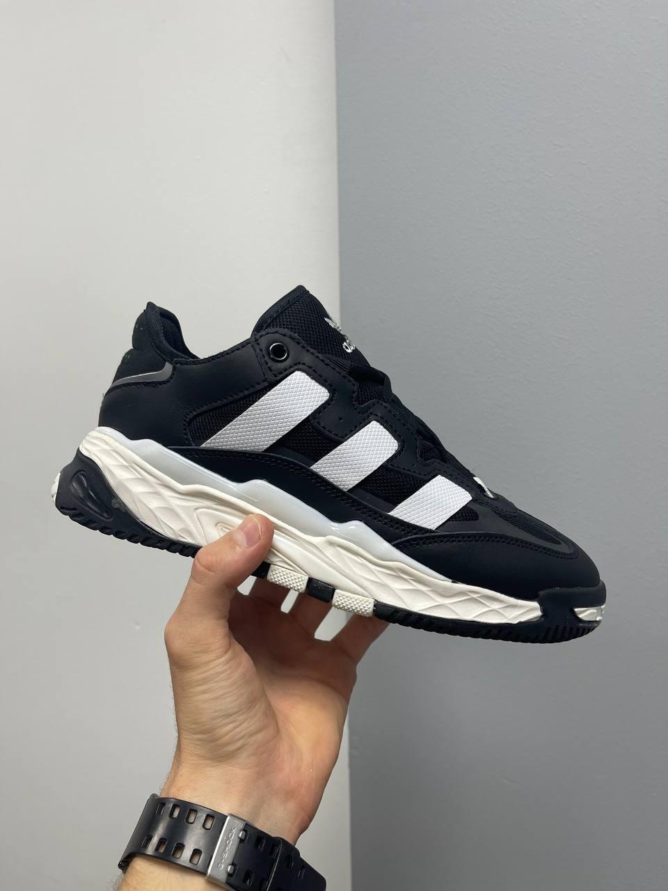Кросівки чоловічі чорні Adidas Niteball (09256), фото 1
