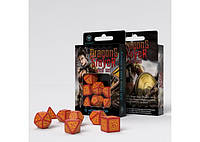Настольная игра Q-Workshop Набор кубиков Dragon Slayer Red & orange Dice Set (7 шт.) (SDRS1D)