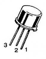 Транзистор 2N3020 Биполярный транзистор NPN TO-39-3; Metal Can Uceo=80V; Ic=1A; f=40MHz; Pdmax=0,8W;