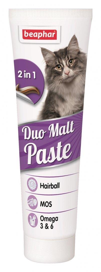 Подвійна Мальт паста Duo Malt Paste Beaphar для котів виведення вовни, 100г