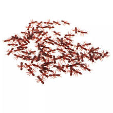 Декор на Хеллоуїн штучі мурахи рижі - в наборі 20 шт., розмір 1,5см, пластик