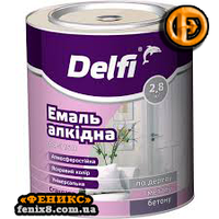 Эмаль алкидная Delfi ПФ-115П (2,8кг) Белая глянцевая