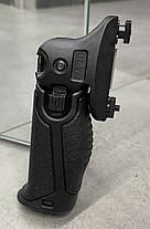 Рукоятка перенесення вогню передня DLG TACTICAL (DLG-047-black), колір Чорний, складана, установка на M-LOK., фото 5