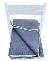 Одеяло шерстяное "Барашек" | 140х205 см. Синий