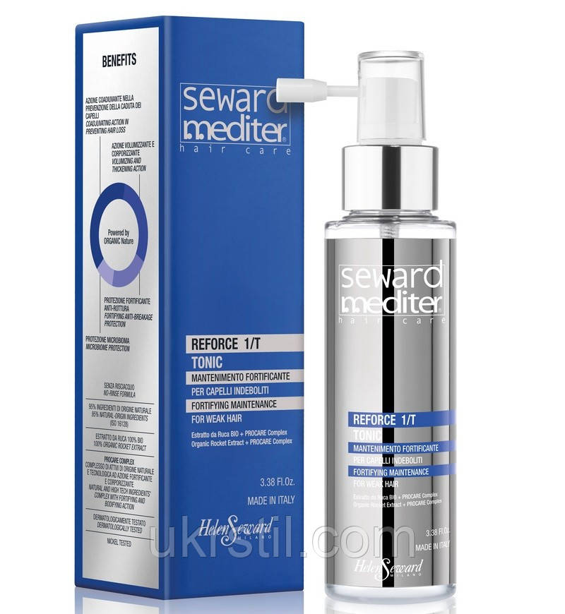 Тонік для волосся, зміцнюючий і ущільнюючий Reforce Tonic 1/T Seward Mediter, фото 1