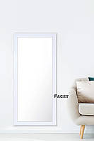 Зеркало настенное прямоугольное в коридор, гостиную, спальню в раме МДФ Facet 1802 60х130 см, орех темный