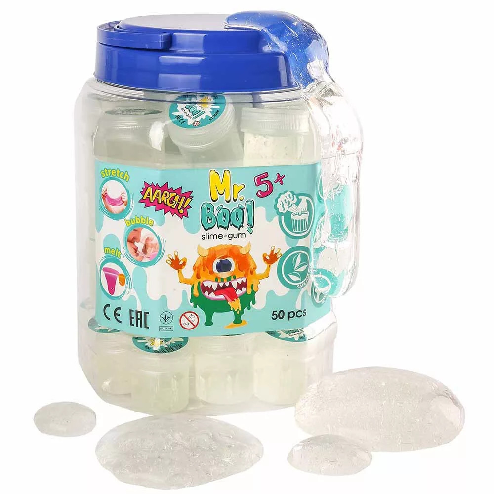 Набір Слайм Slime-gum "Mr.Boo" Кристал 20 г, 80023
ЦЕНА ЗА УП. 50ШТ, у банці 20*13см, ТМ ОКТО