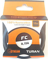 Флюорокарбонова рибальська волосінь G.Stream Turan FC, 0,156 мм, 1,7 кг, 15м.
