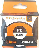 Леска флюорокарбоновая G.Stream Turan FC, 0,172 мм, 2,3 кг, 15м.