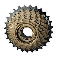 Трещотка велосипедная XMN-001 (Shimano MF-TZ500-7) Индексная 7 скоростей (14-28T)