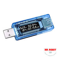 Keweisi v20, USB тестер емкости аккумулятора, амперметр, вольтметр, ваттметр