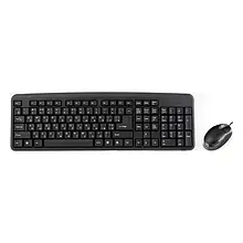 Комплект клавіатура та миша HQ-Tech KM-102 Black (USB класичний)