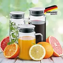 Глечик KELA Pitcher 11398 Clear 1.6 л, з кришкою