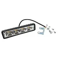 LED фара прямоугольная желтый/белый свет 72W / 24 (24 x 3W / широкий луч) 2000 LM 10-30V, 6000K