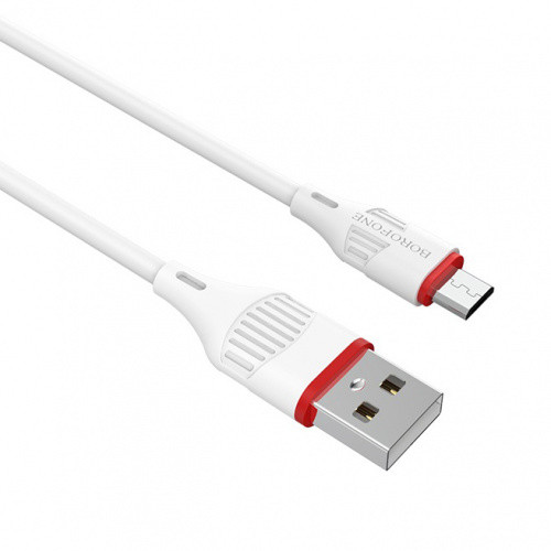 Кабель Borofone BX17 USB - MicroUSB 1m (Білий)