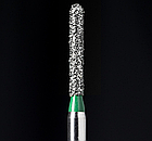 Діамантовий бір SR-11C. Подовжений фісурний із закругленим кінцем (ISO141/013), зелений, Mani.Оригінал., фото 2