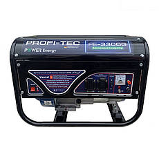 Генератор бензиновий PROFI-TEC PE-3300G (3,0-3,3 кВт) ручний стартер, фото 6