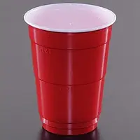 Красные стаканы Huhtamaki Red Cup пластиковые 400 мл 50 шт