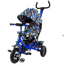 Велосипед триколісний TILLY Trike, синій, з надувними колесами