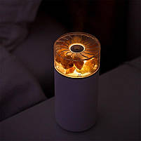 Портативна соляна лампа зі зволожувачем повітря на 400мл Doctor-101 Mono на акумуляторі, фото 7