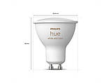 Розумні LED лампочки Philips Hue GU10 White and Color 350lm 50Вт 5.7W, ZigBee, Bluetooth, Apple HomeKit, 3шт., фото 10