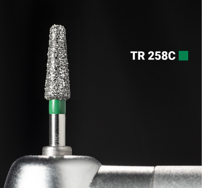 Діамантовий бір TR-258C. Конус-олівець (ISO 197/026), зелений, Mani.Оригінал., фото 1