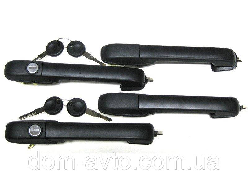 Ручки VW Golf II 84-91 4 шт. ТЮНІНГ як Golf III з ключами