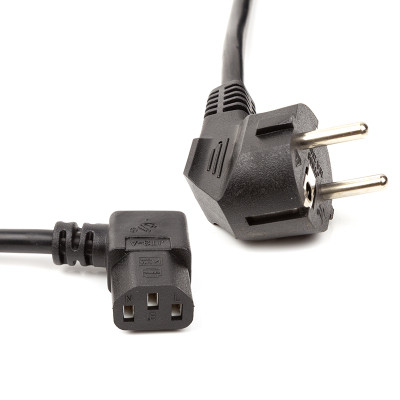 Кабель живлення C13 2.0m 90° corner PowerPlant (CC360369), фото 1