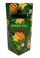 Зелений крупнолистовий цейлонський чай ESSTER Green Tea Star Fruit (Естер з Карамболем) 100г