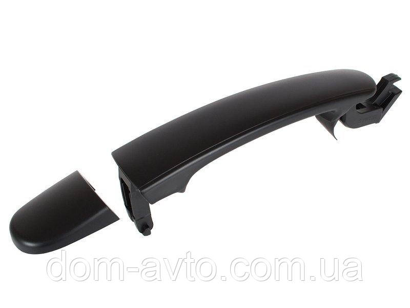VW Golf IV 97-06 зовнішня дверна ручка ЧОРНА БЕЗ ОТВОРУ передня права