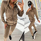 Жіночий спортивний костюм з кофтою на блискавці і завуженими штанами (р. S-3XL) 7so2034, фото 6