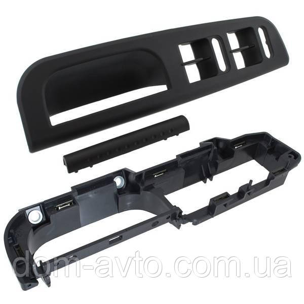 Seat Alhambra 96-10 ручка двері ЧОРНА передня ліва 4 СКЛА + НАКЛАДКА + РАМА 3 шт.