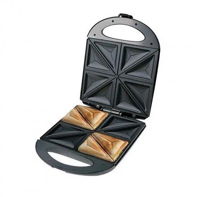 Електрична сендвічка Haeger HG-230 4 ламика / Cендвіч бутербродниця з антипригарним покриттям