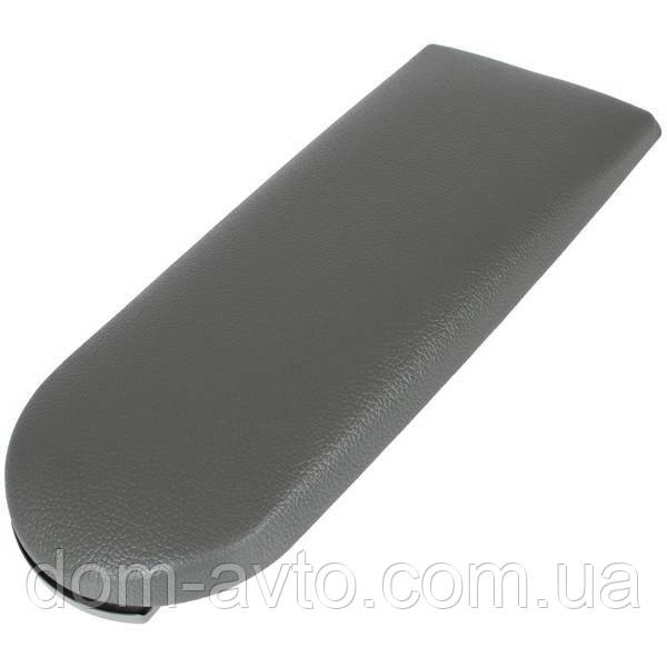 Skoda Octavia I 96-10 Клапан підлокітника на кнопці та оббивка КОМПЛЕКТ ЕКО ШКІРА СІРА